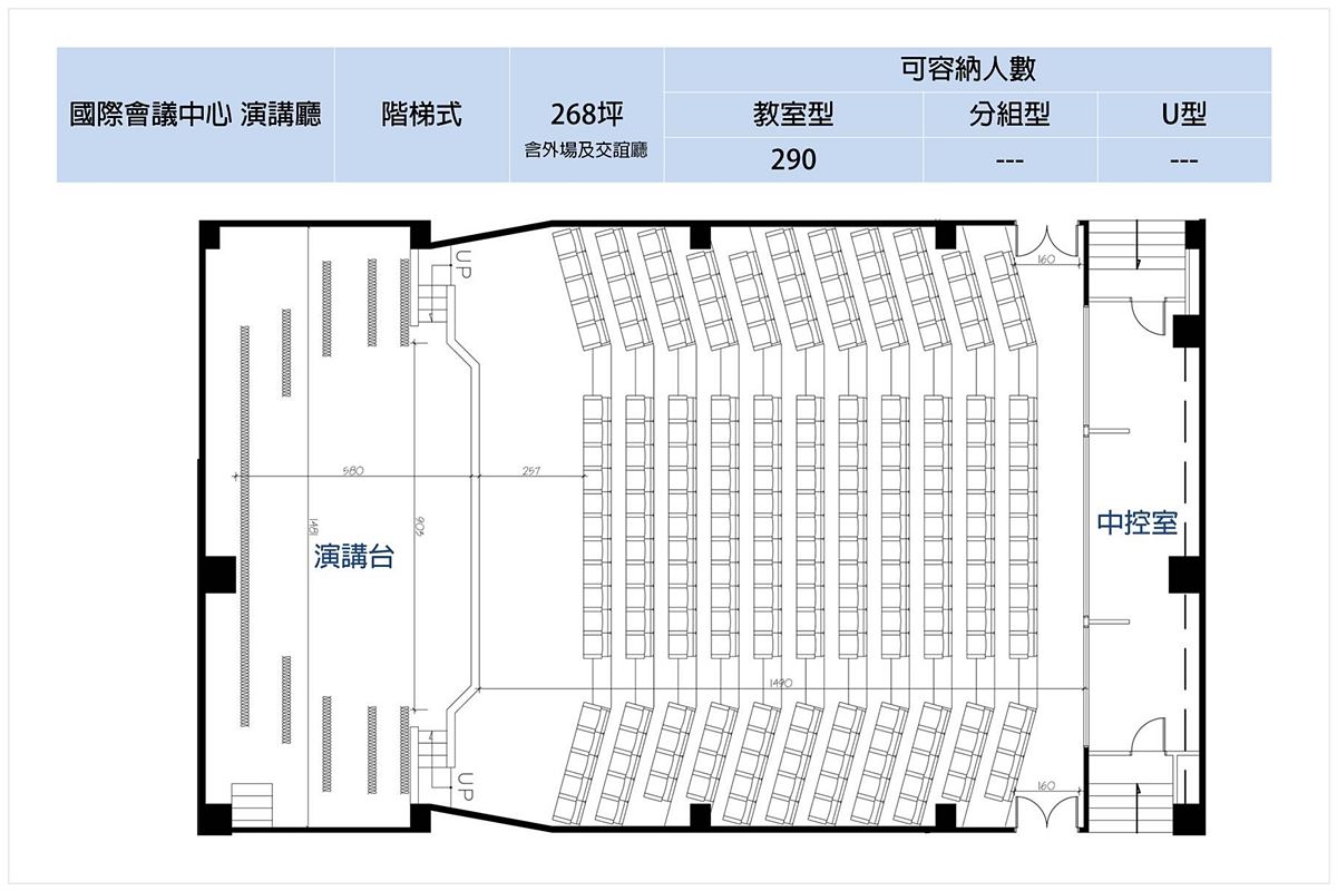 國際會議中心座位平面圖
